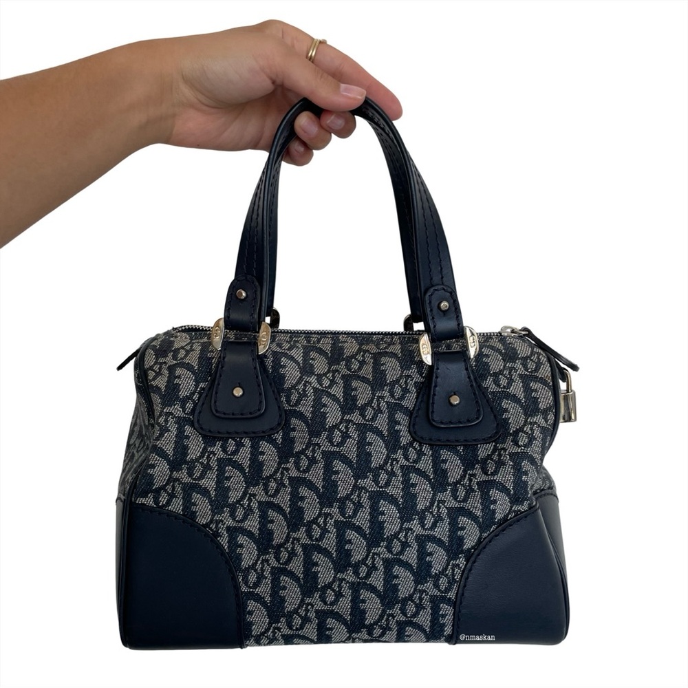 Authentic Christian Dior Monogram Trotter Boston Bag